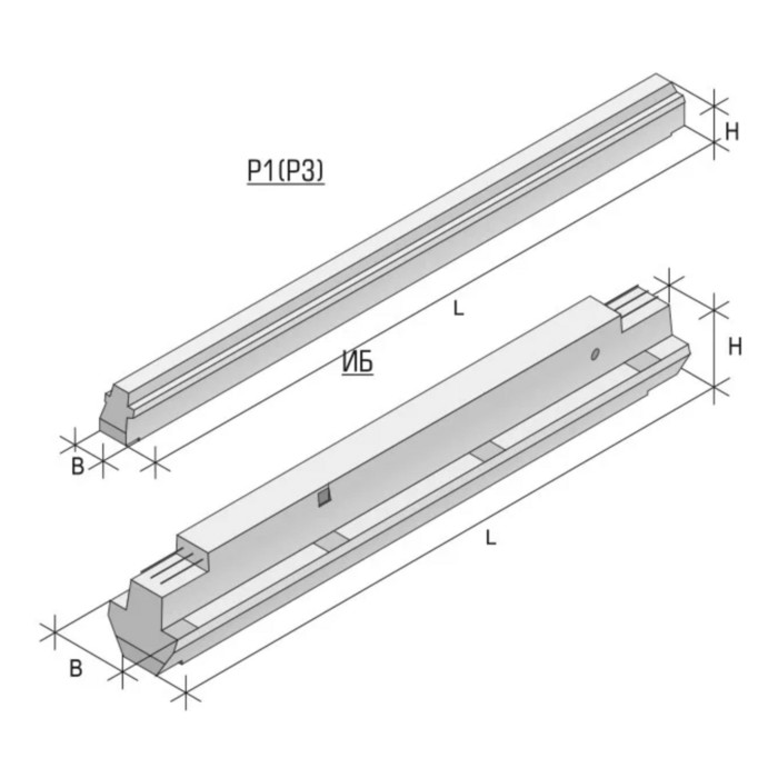Ригель железобетонный 1Р 4.23-4